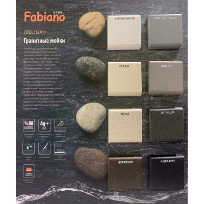 Кухонна мийка Fabiano Classic 86x50 Cream