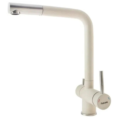 Смеситель кухонный Fabiano FKM 31.7 S/Steel Cream