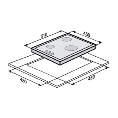 Газова варильна поверхня Fabiano FHG 4535 GHT Inox