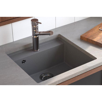 Кухонная мойка Fabiano Cubix 53x50 Grey Metallic