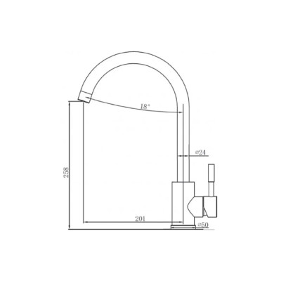 Смеситель кухонный Fabiano SKF 850 ST Beige
