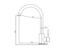 Змішувач кухонний Fabiano SKF 850 ST Espresso