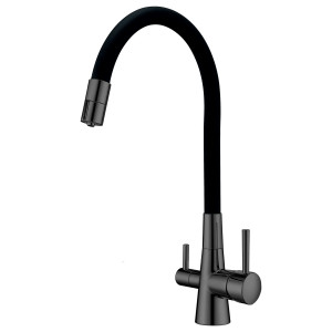 Смеситель кухонный Fabiano FKM 3126 SS Flex Inox