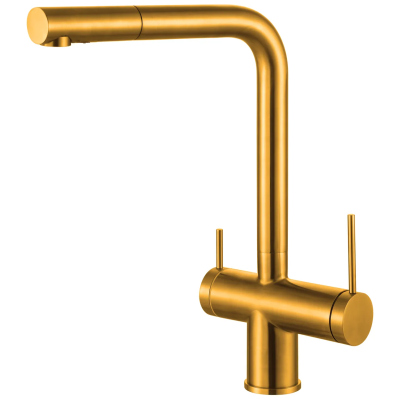 Смеситель кухонный Fabiano FKM 3114 SS Nano Gold