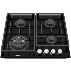 Газовая варочная поверхность Fabiano FHG 8244 VGHT Black Glass