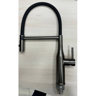 Смеситель кухонный Fabiano FKM 70 Black Steel