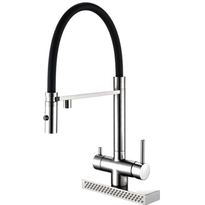 Смеситель кухонный Fabiano FKMC 3124 Inox (Cascad)