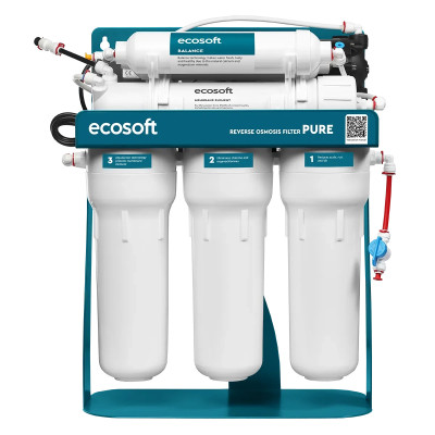 Фільтр зворотного осмосу Ecosoft P’URE BALANCE з помпою на станині