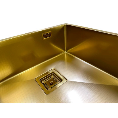 Кухонна мийка Quadro 49 Celldecor Nano Gold