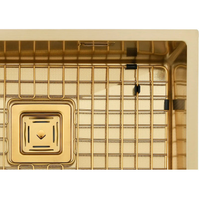 Кухонная мойка Fabiano Quadro 53 Celldecor Nano Gold