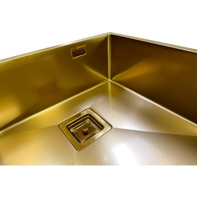 Кухонная мойка Fabiano Quadro 53 Celldecor Nano Gold