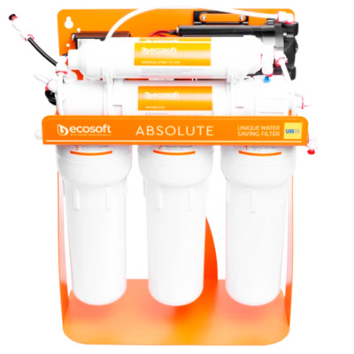 Фильтр обратного осмоса Ecosoft Absolute с минерализатором с помпой на станине