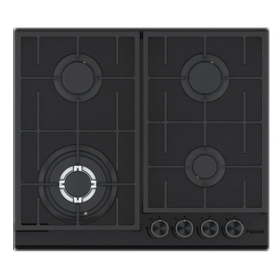Газова варильна поверхня Fabiano FHG 8244 VGHT Diamond Black