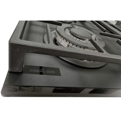 Газова варильна поверхня Fabiano FHG 8244 VGHT Diamond Black