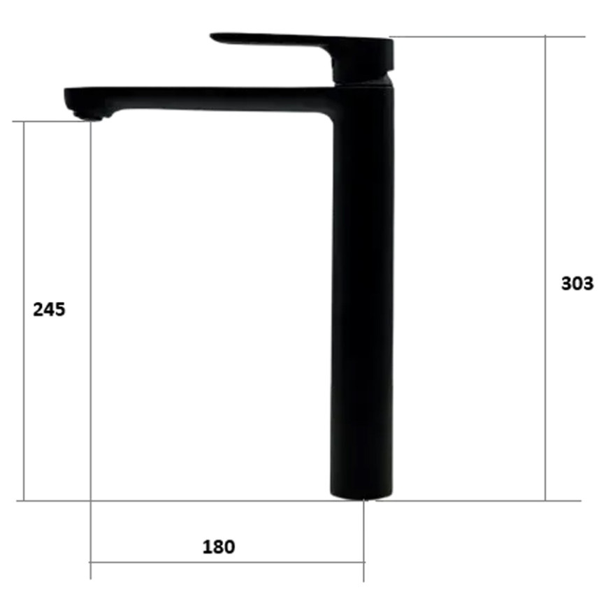 Змішувач для раковини Fabiano Modena 10201 Black