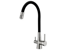 Смеситель кухонный Fabiano FKM 3126 SS Flex Inox