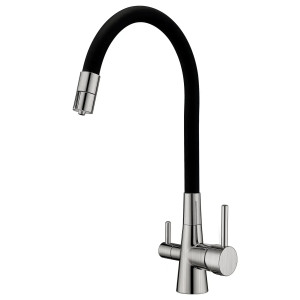 Смеситель кухонный Fabiano FKM 3126 SS Flex Inox