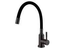 Смеситель кухонный Fabiano FKM 56 SS Flex Nano Graphite