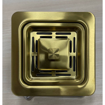 Стальной квардатный адаптер Fabiano Nano Gold