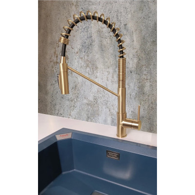 Смеситель кухонный Fabiano FKM 3128 Light Gold