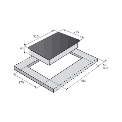 Газова варильна поверхня Fabiano FHG 162 VGH Black Glass