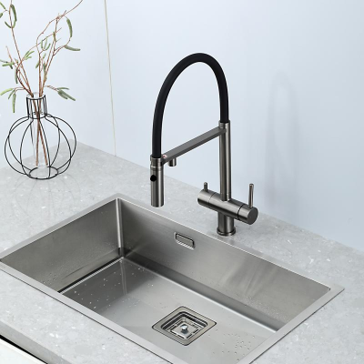 Смеситель кухонный Fabiano FKM 3130 Black Steel