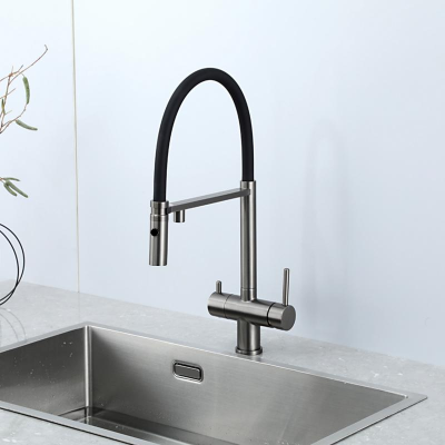 Смеситель кухонный Fabiano FKM 3130 Black Steel