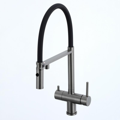 Смеситель кухонный Fabiano FKM 3130 Black Steel