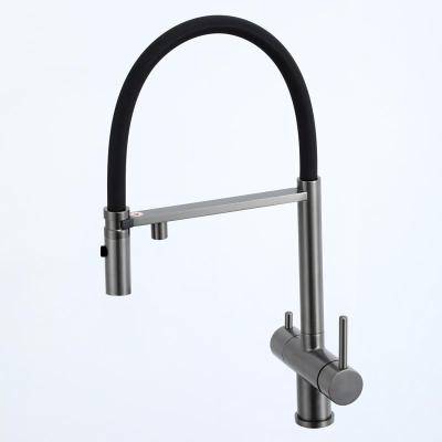 Смеситель кухонный Fabiano FKM 3130 Black Steel