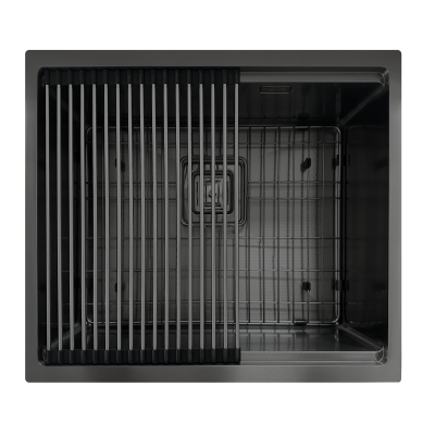 Кухонна мийка Fabiano Quadro Center 54 Celldecor Nano Graphite