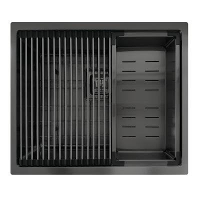 Кухонна мийка Fabiano Quadro Center 54 Celldecor Nano Graphite