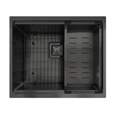 Кухонна мийка Fabiano Quadro Center 54 Celldecor Nano Graphite