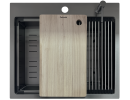 Кухонна мийка Fabiano TOP Center 57 Celldecor Nano Graphite