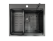 Кухонна мийка Fabiano TOP Center 57 Celldecor Nano Graphite