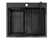 Кухонна мийка Fabiano TOP Center 57 Celldecor Nano Graphite