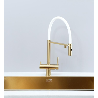Смеситель кухонный Fabiano FKM 3130 Light Gold
