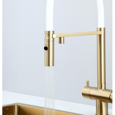 Смеситель кухонный Fabiano FKM 3130 Light Gold