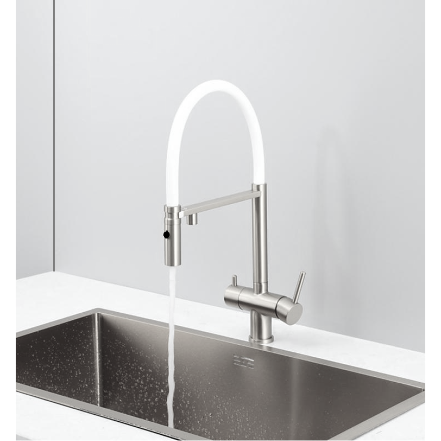 Змішувач кухонний Fabiano FKM 3130 Inox White