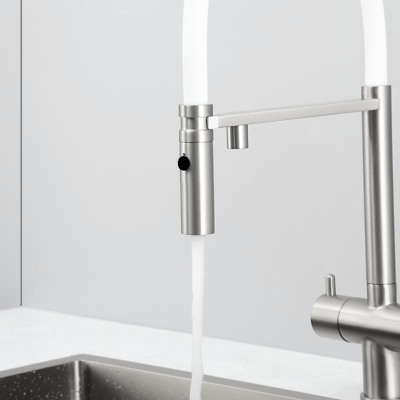 Смеситель кухонный Fabiano FKM 3130 Inox White