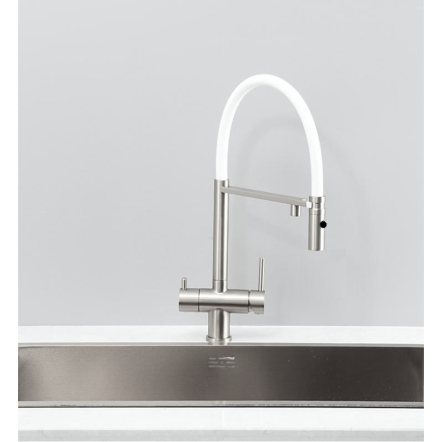 Змішувач кухонний Fabiano FKM 3130 Inox White