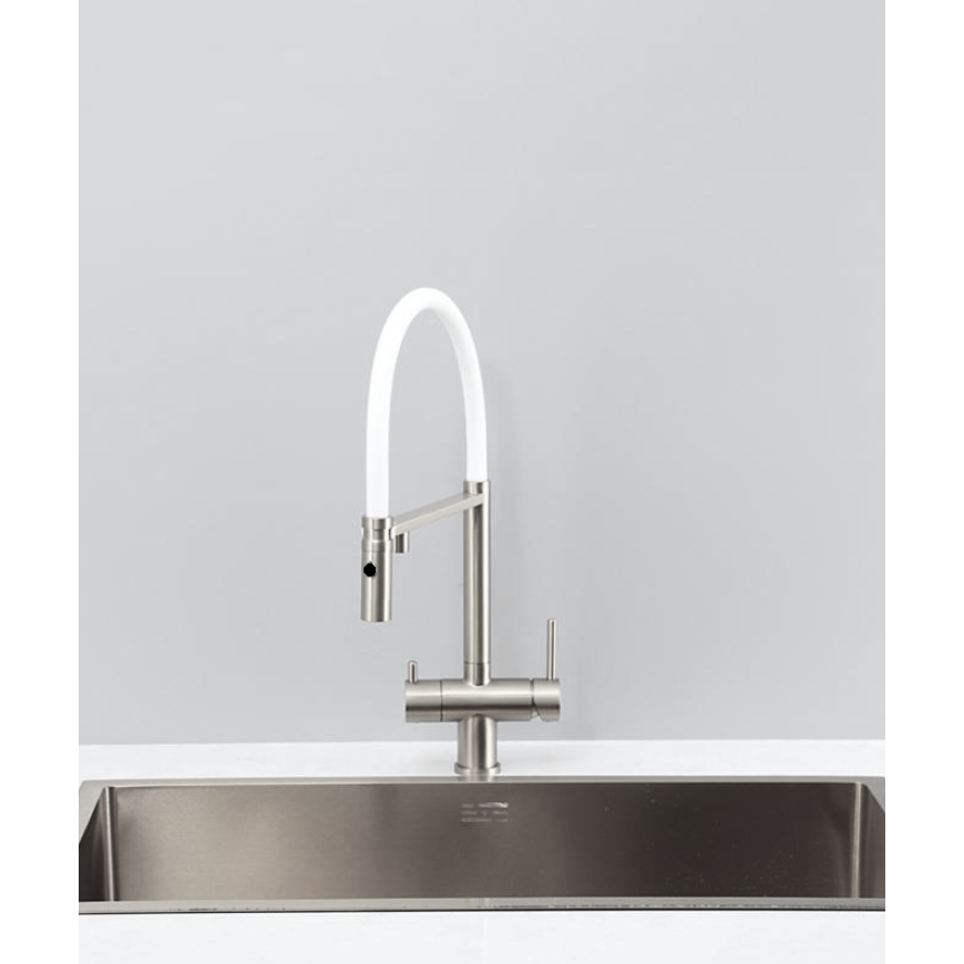 Змішувач кухонний Fabiano FKM 3130 Inox White