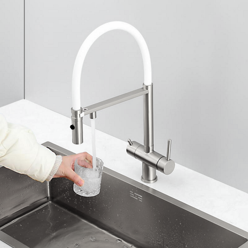 Змішувач кухонний Fabiano FKM 3130 Inox White