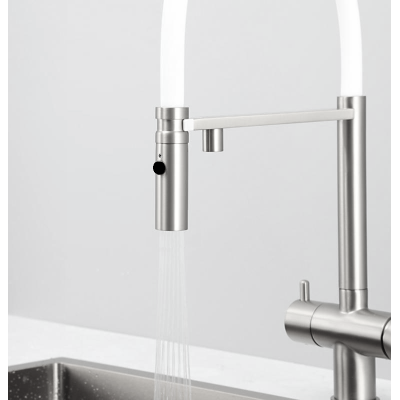 Смеситель кухонный Fabiano FKM 3130 Inox White