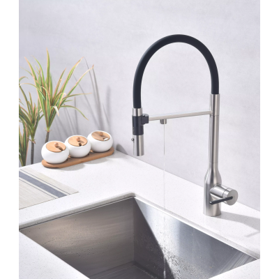 Смеситель кухонный Fabiano FKM 3129 Inox