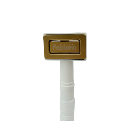 Сифон квадратный одинарный с переливом для нержавеющих моек Fabiano Nano Gold