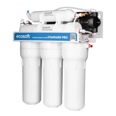 Фільтр зворотного осмосу Ecosoft Standard PRO з мінералізацією та помпою