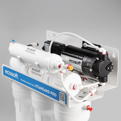 Фільтр зворотного осмосу Ecosoft Standard PRO з мінералізацією та помпою