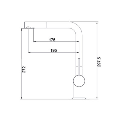 Смеситель кухонный Fabiano FKM 31.12 SS Cream