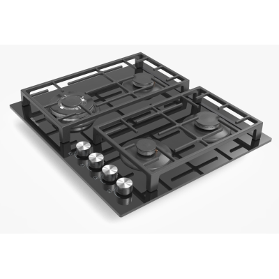 Газова варильна поверхня Fabiano FHG 2844 VGHT Black Glass