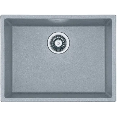 Кухонная мойка Fabiano Quadro 53x46 Grey Metallic